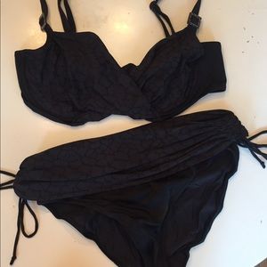 Black Patterned Bikini